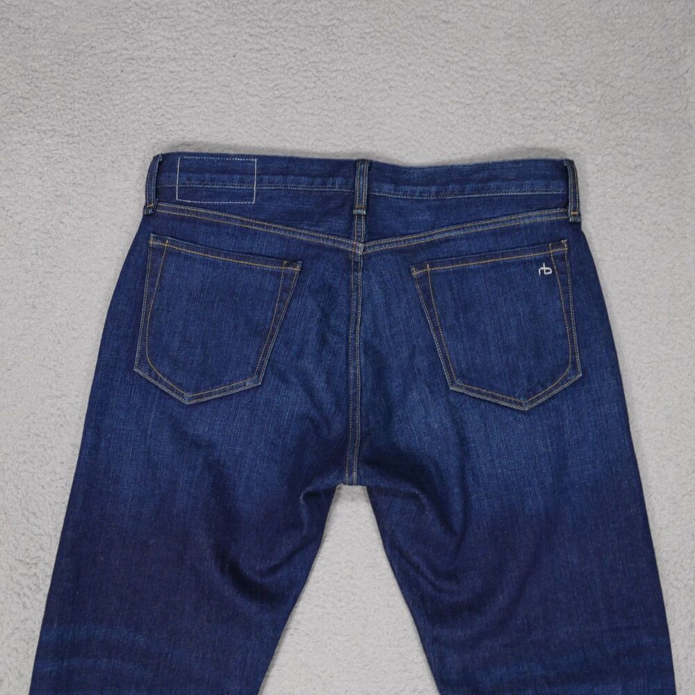 Rag & Bone Jeans Mens 34x29 Dark Wash Denim Fit 2 Slim - Picture 11 of 16